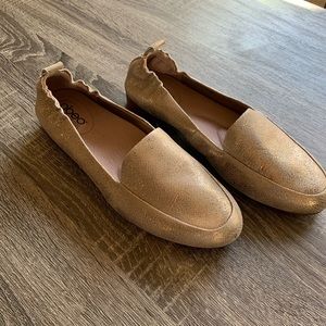 Abeo Metallic Gold Loafers Size 8.5